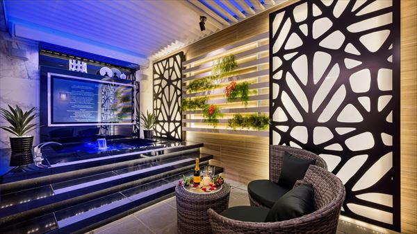 天井開閉式露天風呂 天井開閉式露天風呂