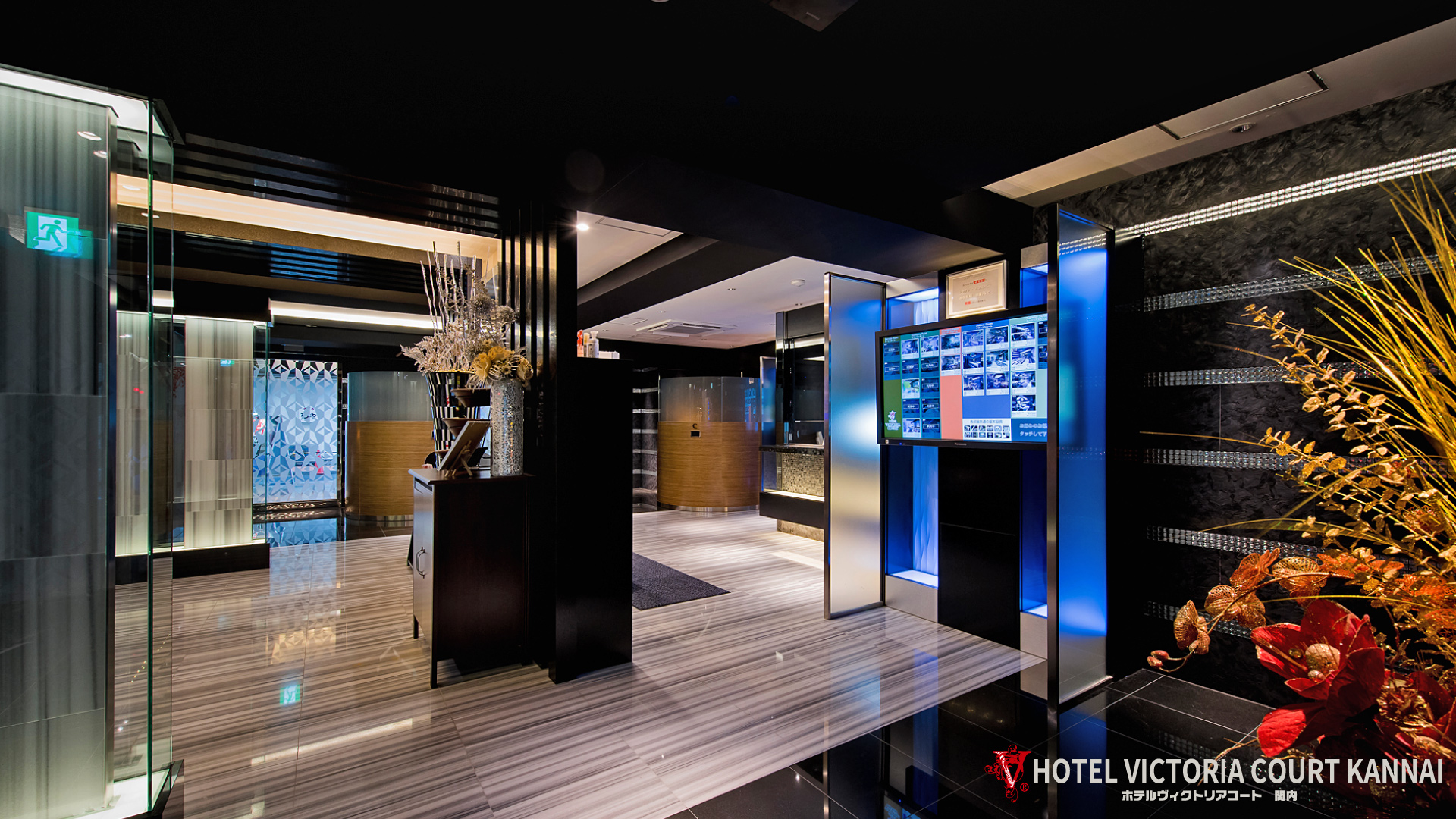 ホテルエントランスフロア(客室選択パネル) ホテルエントランスフロア(客室選択パネル)